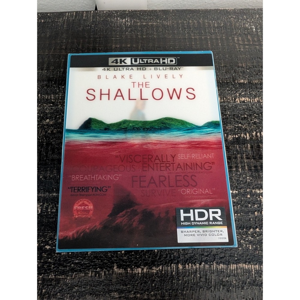 2016 The Shallows 4K UHD Blu-ray 2 Disc Set Blake Lively w/ Lenticular Slipcover